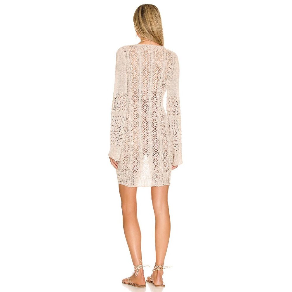 Elegant Cream Lace Dress - Picture 3 of 3
